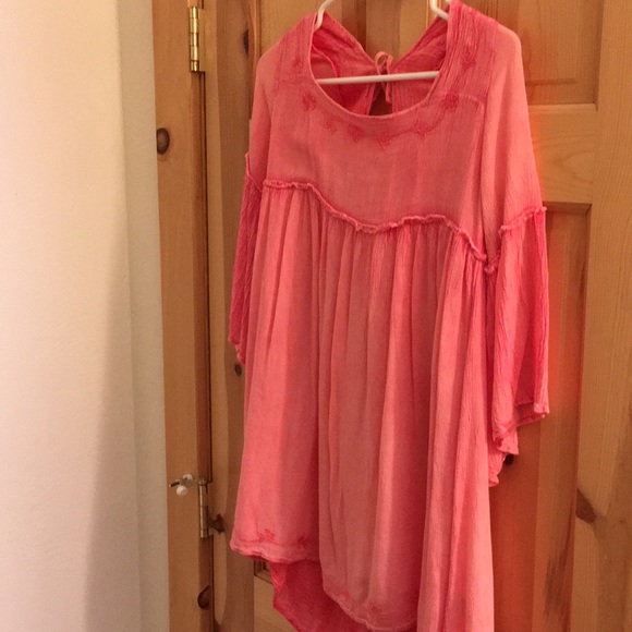 Coral Flowy Festival Dress - Picture 8 of 8